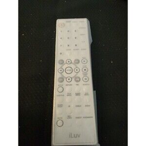 iLuv i1055 Portable Tablet DVD Player Remote Control w/Battery White New